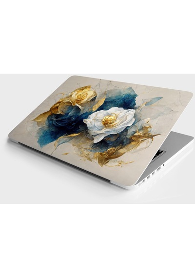 Laptop Sticker Bilgisayar Notebook Pc Kaplama Etiketi Soyut Çiçekler