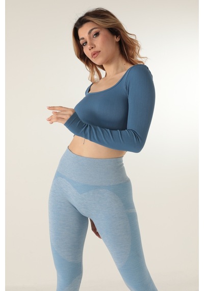 Doremi Seamless Straplez Uzun Kollu Fitilli Büstiyer 001