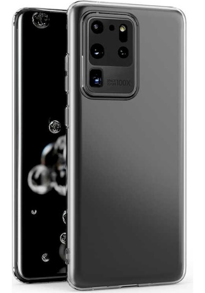 Galaxy S20 Ultra Kılıf Zore Kamera Korumalı Süper Silikon Renksiz