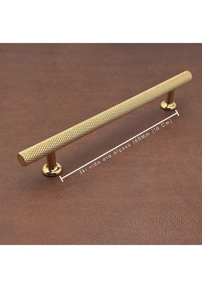 Dal Gold Tv Ünitesi Vestiyer Yatak Odası Mutfak Dolap Çekmece Kulpu 160 Mm 16 Cm 20 Adet