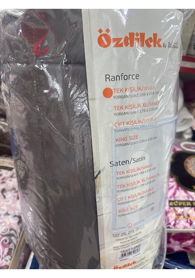 Özdilek Ranforce Tek Kişilik Antrasit Yorgan Antrasit