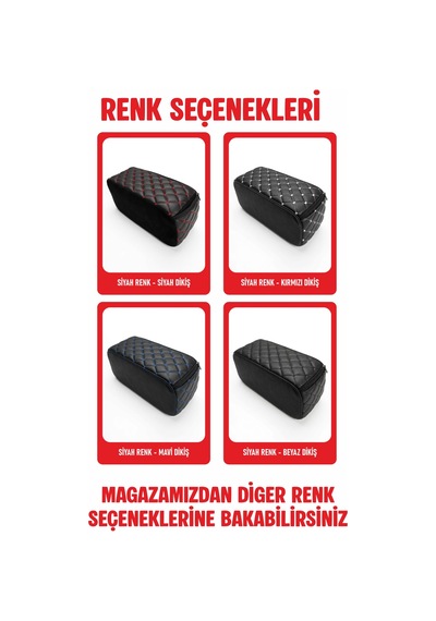 Fiat 126 Bis İle Uyumlu Sünger Kolçak Siyah Deri Siyah Dikişli
