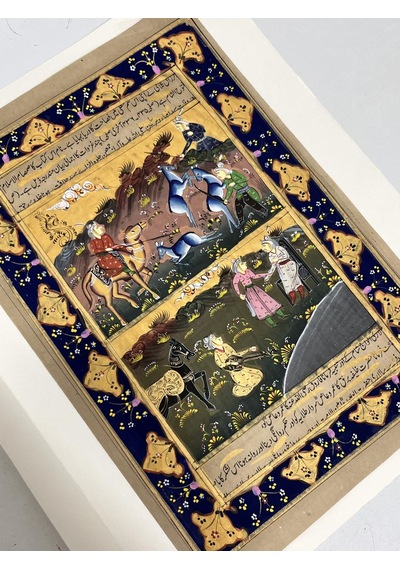 Çatışma Ve Dinlenme Adlı El Yapımı Minyatür Resim 30x20,5 Cm