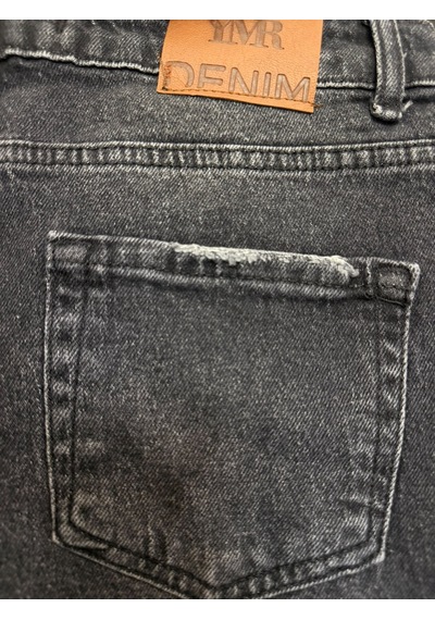 Ymr Moda Füme Barrel Balon Paça Kadın Jeans 26484