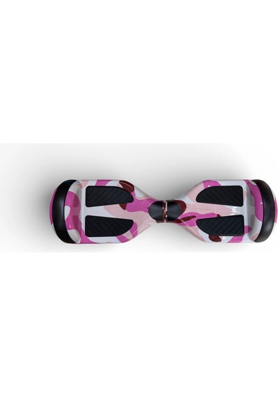 Elektrikli Kaykay Hoverboard 6.5 Inch Taşıma Çantalı Bluetooth Hoparlörlü Akıllı Dengeli - Rs-s5 Pink Camo