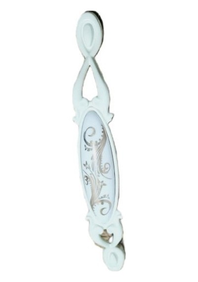 Miray 128 Mm Metal Krem Kasa Beyaz Desenli / 5 Adet Krem