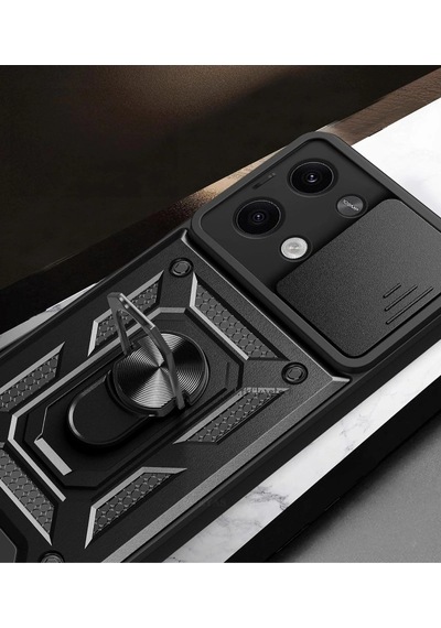 Xiaomi Poco X6 Kılıf Pars Lens Yüzüklü Silikon Altın