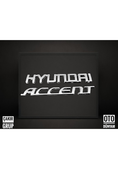 Hyundai Accent Era Kasa Bagaj Yazısı Boyut A Kalite