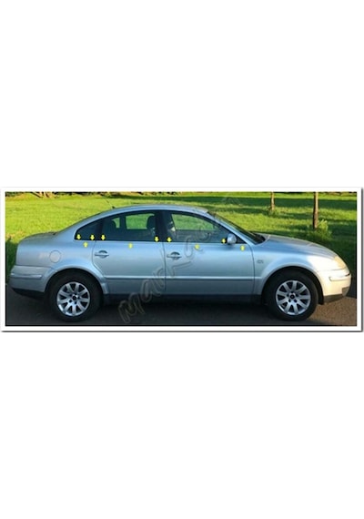 Vw Passat 3b Krom Cam Çıtası 1996-2005 6 Parça Paslanmaz Çelik