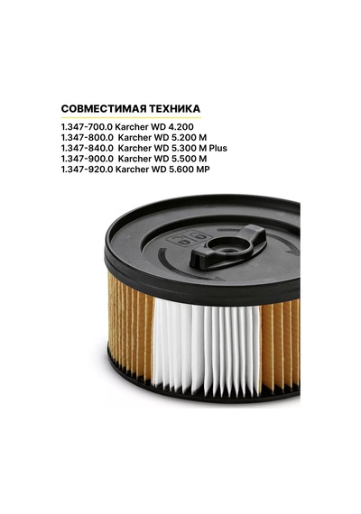 Karcher Karcher Wd Kartuş Filtresi, Ürün No. 6.414-960.0 158956147