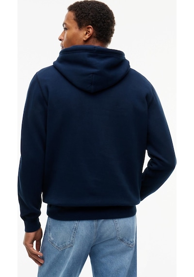 Tommy Hilfiger Tjm Reg Badge Hoodıe Ext Erkek Mavi Sweatshirt - Dm0dm23606