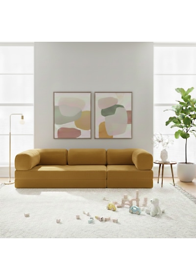 Linea Long 100 300 Sünger Koltuk Takımı Modüler Minder Dinlenme Köşesi Pudra Pembe