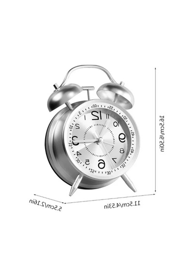 Fosforlu Işıklı Analog Çalar Saat 07 Beyaz