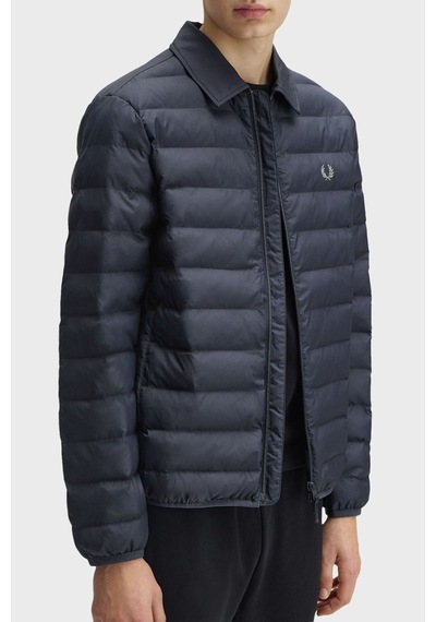 Fred Perry J1301 Collared Insulated Erkek Mont Mavi