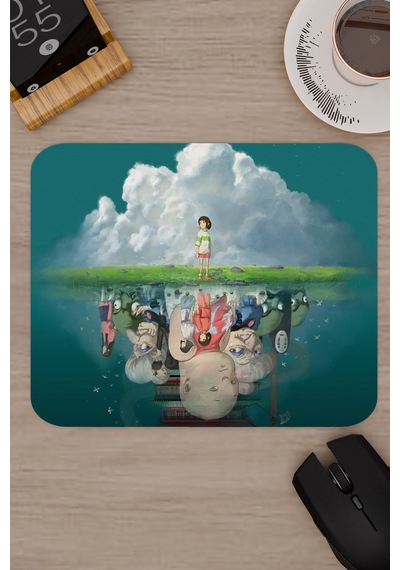 Spirited Away Kaymaz Dikişli Kauçuk Oyuncu Mousepad V5 - 22x18 Gaming Mouse Pad Fare Altlığı