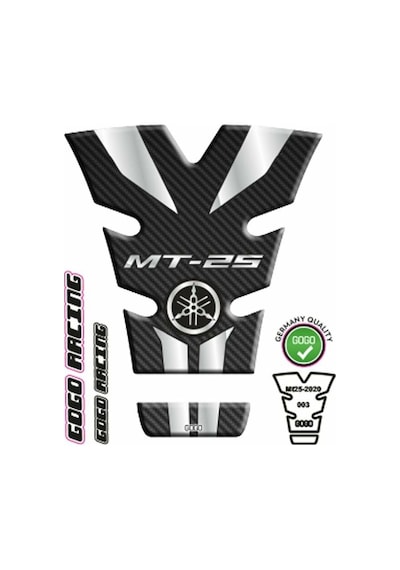 Yamaha Mt25 2020 - 2024 Uyumlu Tank Pad 003 Çok Renkli