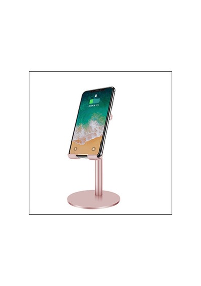 Mühlen T40-3 Ayarlanabilir Ergonomik Telefon Ve Tablet Tutacağı Standı Askısı Rose Gold