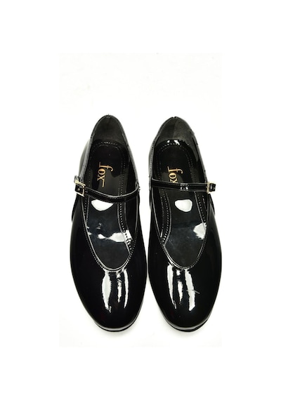 Fox Shoes U272900208 Siyah Rugan Kadın Babet Siyah-rugan Siyah