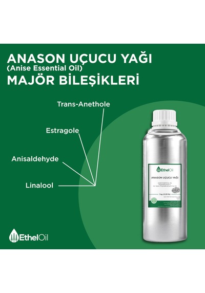 Anason Uçucu Yağı - 1 Kg Saf Ve Doğal Uçucu Yağ 1 KG