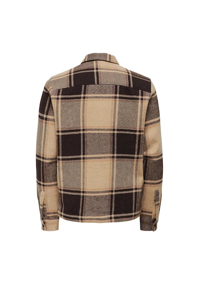 Only & Sons Erkek Onsmace Regular Fit Yan Cep Detaylı Gömlek 22026663 Kahverengi