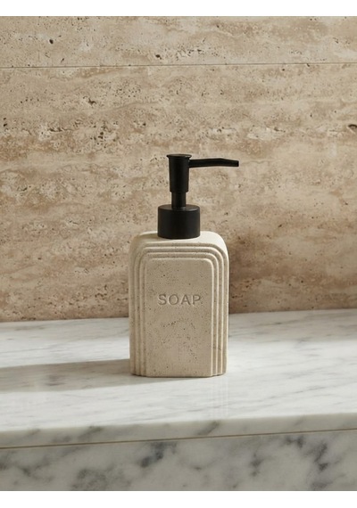 Artworks Dekoratif Krem Renk Seramik Soap Sabunluk Deterjanlık