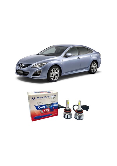 Mazda 6 Uzun Far Ampulü H11 Duo Yeni Seri Beyaz 2008-2013
