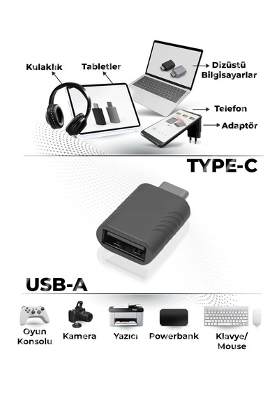Usb 3.2 To Type-c Dönüştürücü Yüksek Hızlı Veri Aktarımı
