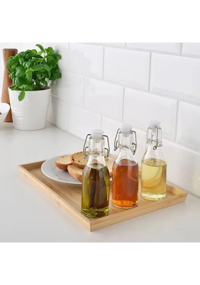 Sumuhome Korken Cam Su Şişesi Yağdanlık Sürahi 15 Cl 3 Adet
