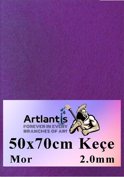Mor Keçe 50 x 70 CM 2.0 MM 1 Adet Renkli Hobi Keçesi Elişi Keçesi Anasınıfı Kreş Okul Öncesi
