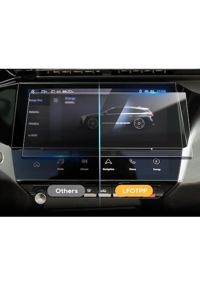 Peugeot 308 10 İnç Mat Ekran Koruyucu Multimedya Şeffaf