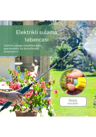 Techtic Yüksek Basınçlı Taşınabilir Elektrikli Bahçe Püskürtücü