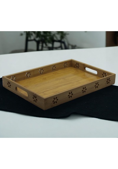 Kotıa Home Bambu Dekorlu Tepsi Büyük