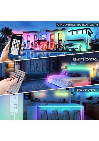 Tr Energetic Lighting Smarter Led Şerit Işıklar Kapalı Üçlü Kontrol, 33ft Genel