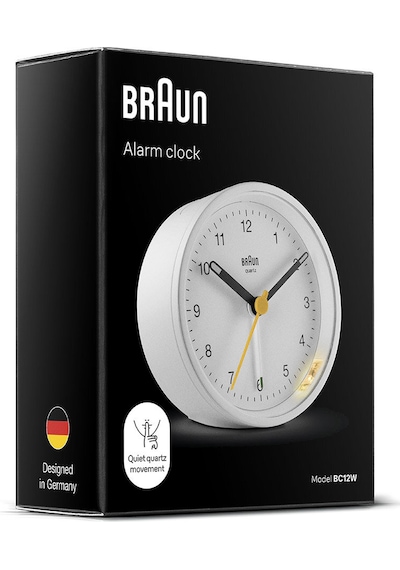 Braun Bc12w Beyaz Klasik Analog Alarmlı Masa Saati Brn.bc12w