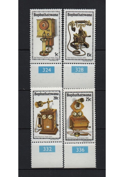 Güney Afrika Bophuthatswana 1981 Telefonun Tarihi Tam Seri Lt0025b  Teşhir Ürün