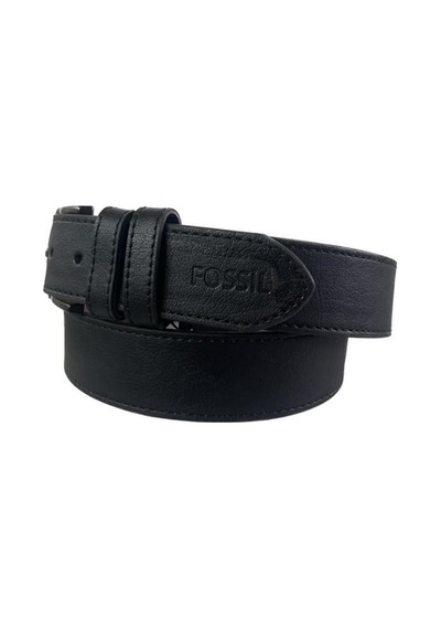 Fossil Siyah Suni Deri 4 Cm Erkek Kemeri-130cm Siyah