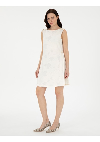 Pierre Cardin Kadın Ekru Elbise Dokuma 50306493-vr019 Ekru