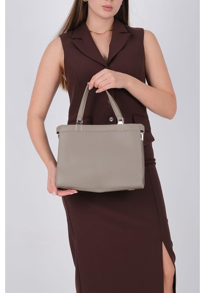 Silver Polo Sp1237 Kadın El Çantası Cilt Bej-bej