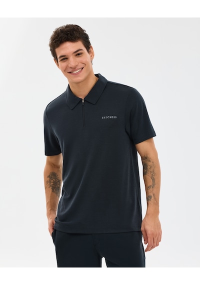 Skechers M Soft Touch Pique Polo Erkek Siyah Polo Yaka Tshirt S2610086-3817