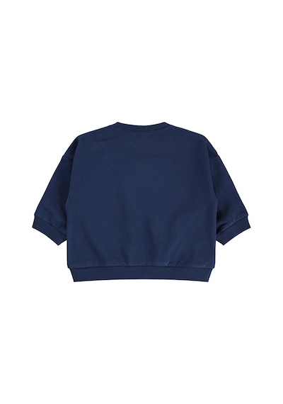 Civil Baby Çiçek Nakışlı Basic 6-18 Ay Sweatshirt - Lacivert Koyu Lacivert