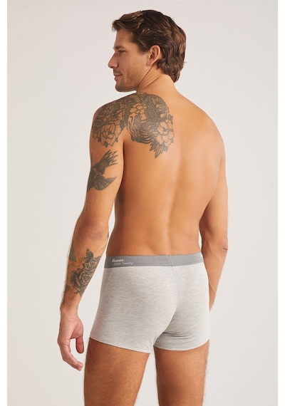 Pierre Cardin Kom Tight Gri 2'li Şort Boxer 2'li Avantajlı Paket Gri