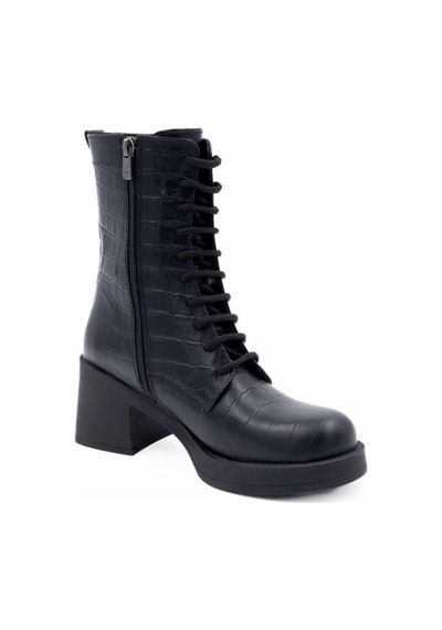 Freefoot 24402 Kroko Siyah Kadın Bot 001