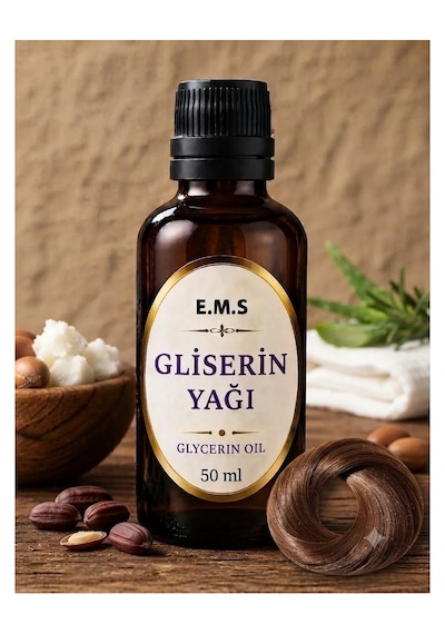 50 Ml Gliserin Yağı Glycerin Oil Doğal Saç Ve Cilt Bakımı.