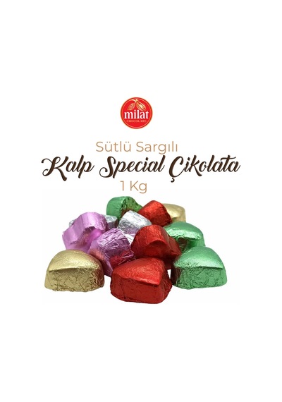 Milat Kırmızı Sargılı Special Sütlü Kalp Çikolata 1 KG