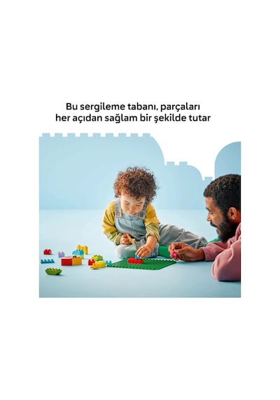 LEGO® DUPLO® Yeşil Yapım Plakası 10460 - 18 Ay ve Üzeri Küçük Çocuklar İçin Yaratıcı Oyunları Teşvik Eden Sergileme Zemini
