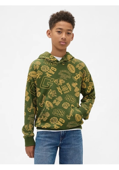 Gap V-jpn Aop Logo Po Yeşil