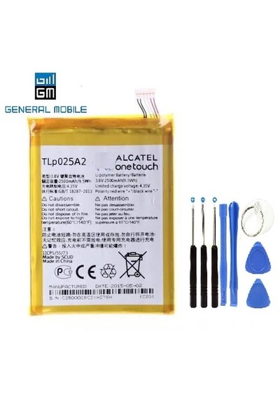 General Mobile Discovery 2 Pil Batarya Tlp025a2 Ve Tamir Seti
