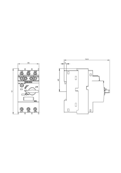 Siemens Sirius Motor Koruma Şalteri 3Rv2011-1Ca10 1.8-2.5A; 100Ka