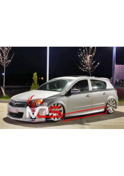Opel Astra H Aero Marşpiyel Sağ Sol Takım Fiberglass Boyasız