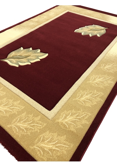 Saray Halı Vizyon Carving 9050 Kırmızı 125x180 Krem 2,25 M2 Halı